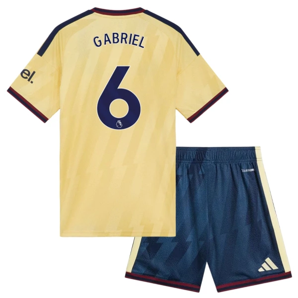 Günstige Arsenal Gabriel 6 Kindertrikot Ausweich 2026/27 Kurzarm Günstige Arsenal Gabriel 6 Kindertrikot Ausweich 2026/27 Kurzarm