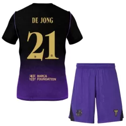 Günstige FC Barcelona Frenkie de Jong 21 Kindertrikot Auswärts 2026/27 Kurzarm Günstige FC Barcelona Frenkie de Jong 21 Kindertrikot Auswärts 2026/27 Kurzarm