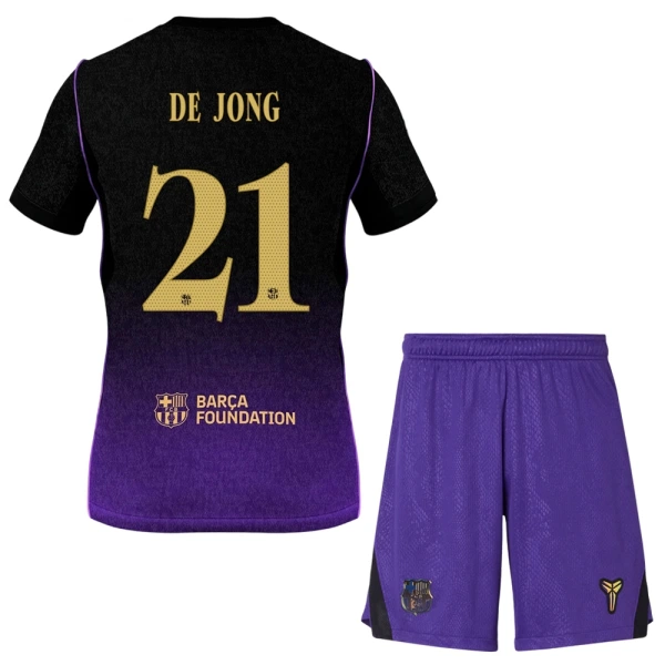 Günstige FC Barcelona Frenkie de Jong 21 Kindertrikot Auswärts 2026/27 Kurzarm