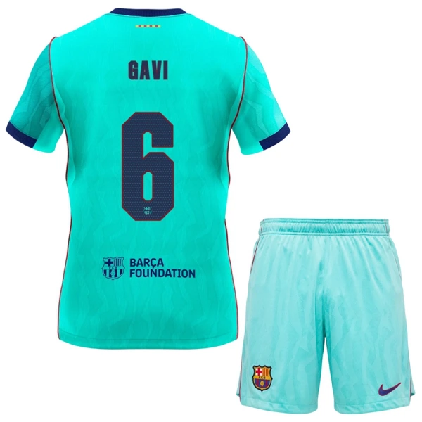 Günstige FC Barcelona Gavi 6 Kindertrikot Ausweich 2026/27 Kurzarm