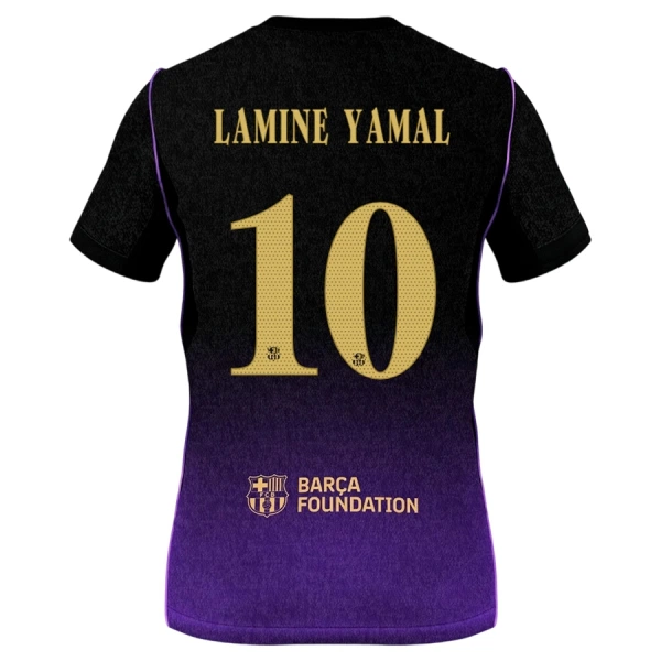 Günstige FC Barcelona Lamine Yamal 10 Kindertrikot Auswärts 2026/27 Kurzarm