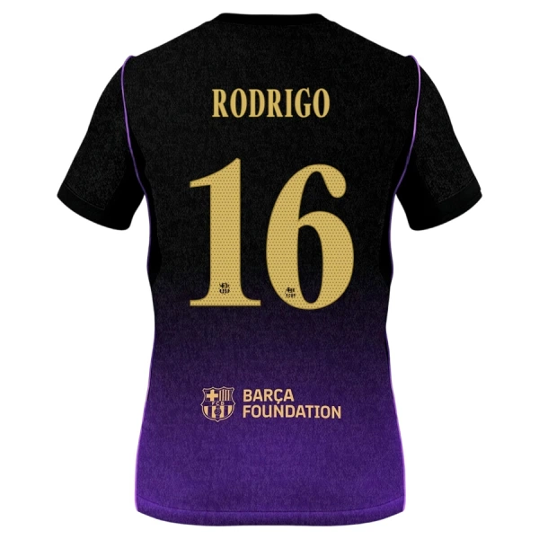 Günstige FC Barcelona Rodrigo 16 Herrentrikot Auswärts 2026/27 Kurzarm Günstige FC Barcelona Rodrigo 16 Herrentrikot Auswärts 2026/27 Kurzarm