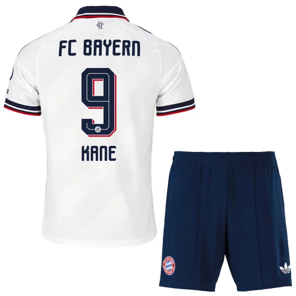 Günstige FC Bayern München Kane 9 Kindertrikot Auswärts 2026/27 Kurzarm Günstige FC Bayern München Kane 9 Kindertrikot Auswärts 2026/27 Kurzarm