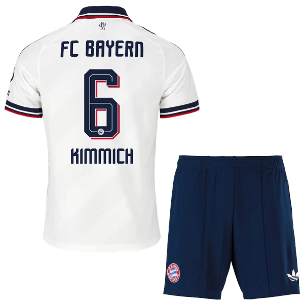 Günstige FC Bayern München Kimmich 6 Kindertrikot Auswärts 2026/27 Kurzarm