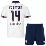 Günstige FC Bayern München Luis Diaz 14 Kindertrikot Auswärts 2026/27 Kurzarm