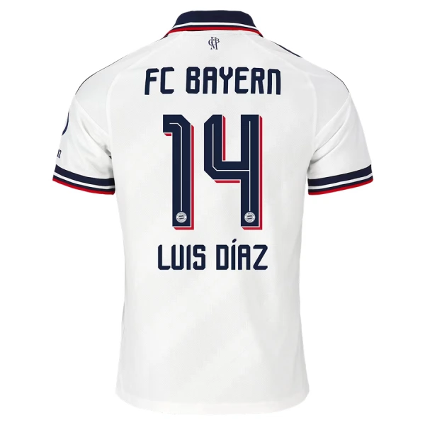 Günstige FC Bayern München Luis Diaz 14 Kindertrikot Auswärts 2026/27 Kurzarm