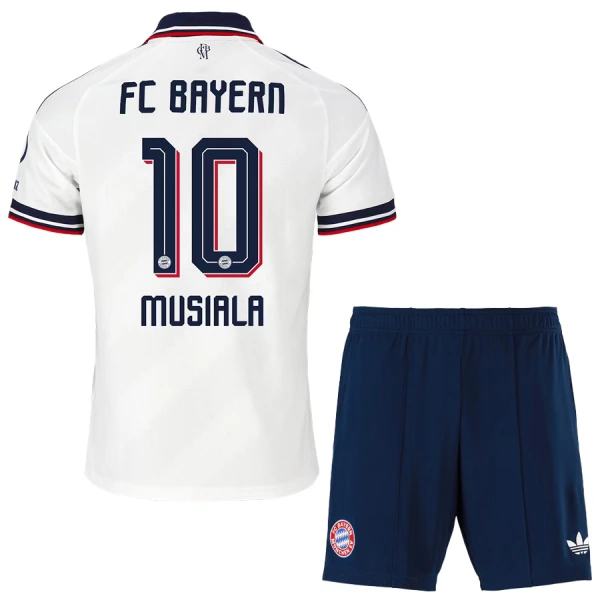 Günstige FC Bayern München Musiala 10 Kindertrikot Auswärts 2026/27 Kurzarm