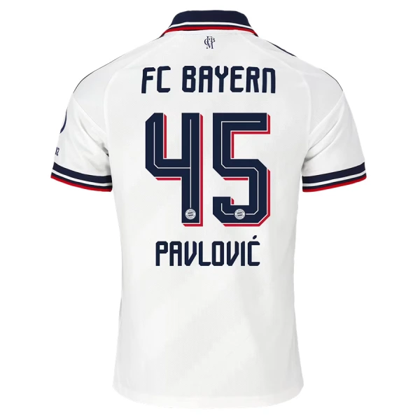 Günstige FC Bayern München Pavlovic 45 Herrentrikot Auswärts 2026/27 Kurzarm