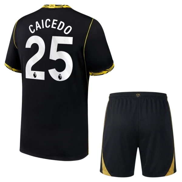 Günstige Chelsea Caicedo 25 Kindertrikot Auswärts 2026/27 Kurzarm Günstige Chelsea Caicedo 25 Kindertrikot Auswärts 2026/27 Kurzarm