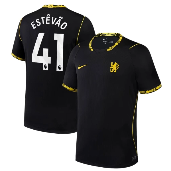 Günstige Chelsea Estevao 41 Herrentrikot Auswärts 2026/27 Kurzarm Günstige Chelsea Estevao 41 Herrentrikot Auswärts 2026/27 Kurzarm