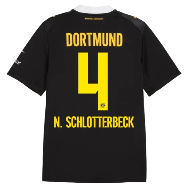 Günstige Borussia Dortmund N. Schlotterbeck 4 Herrentrikot Auswärts 2026/27 Kurzarm Günstige Borussia Dortmund N. Schlotterbeck 4 Herrentrikot Auswärts 2026/27 Kurzarm