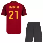 Günstige AS Rom Dybala 21 Kindertrikot Heim 2026/27 Kurzarm