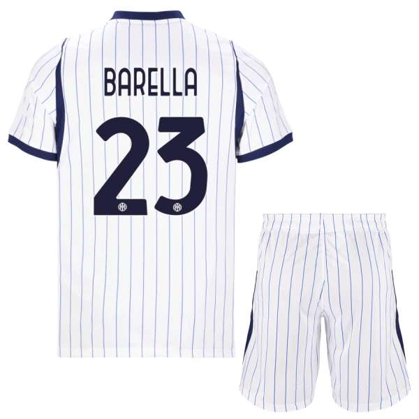 Günstige Inter Mailand Barella 23 Kindertrikot Auswärts 2026/27 Kurzarm Günstige Inter Mailand Barella 23 Kindertrikot Auswärts 2026/27 Kurzarm