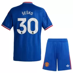 Günstige Manchester United Sesko 30 Kindertrikot Auswärts 2026/27 Kurzarm Günstige Manchester United Sesko 30 Kindertrikot Auswärts 2026/27 Kurzarm