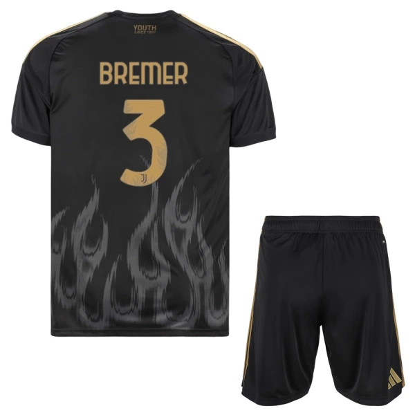 Günstige Juventus Turin Bremer 3 Kindertrikot Ausweich 2026/27 Kurzarm Günstige Juventus Turin Bremer 3 Kindertrikot Ausweich 2026/27 Kurzarm