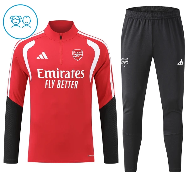 Arsenal Trainingspullover Kinder 2026/27 Viertelreißverschluss Rote Arsenal Trainingspullover Kinder 2026/27 Viertelreißverschluss Rote