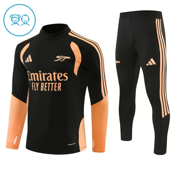 Arsenal Trainingspullover Kinder 2026/27 Viertelreißverschluss Schwarze