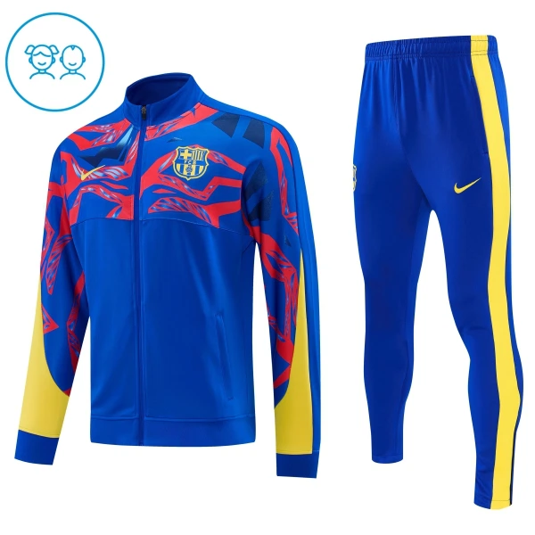 Barcelona Trainingsjackenanzüge Kinder 2026/27 Blaue