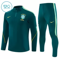 Brasilien Trainingspullover Kinder 2026/27 Viertelreißverschluss Grüne Brasilien Trainingspullover Kinder 2026/27 Viertelreißverschluss Grüne