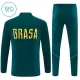 Brasilien Trainingspullover Kinder 2026/27 Viertelreißverschluss Grüne