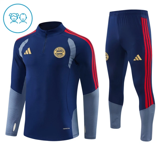 FC Bayern München Trainingspullover Kinder 2026/27 Viertelreißverschluss Blaue FC Bayern München Trainingspullover Kinder 2026/27 Viertelreißverschluss Blaue