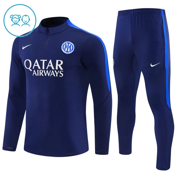 Inter Mailand Trainingspullover Kinder 2026/27 Viertelreißverschluss Blaue Inter Mailand Trainingspullover Kinder 2026/27 Viertelreißverschluss Blaue