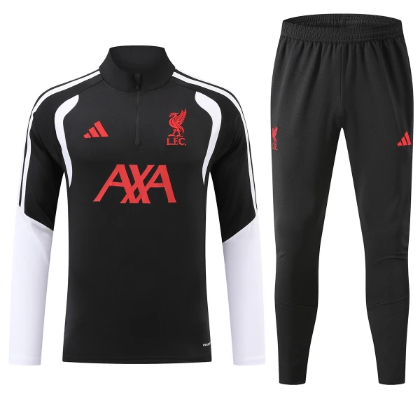 Liverpool Trainingspullover 2026/27 Viertelreißverschluss Schwarze Liverpool Trainingspullover 2026/27 Viertelreißverschluss Schwarze
