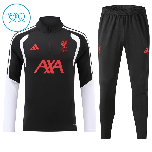 Liverpool Trainingspullover Kinder 2026/27 Viertelreißverschluss Schwarze
