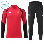 Manchester United Trainingspullover Kinder 2026/27 Viertelreißverschluss Rote