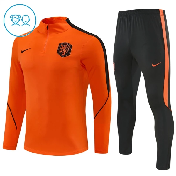 Niederlande Trainingspullover Kinder 2026/27 Viertelreißverschluss Orange Niederlande Trainingspullover Kinder 2026/27 Viertelreißverschluss Orange