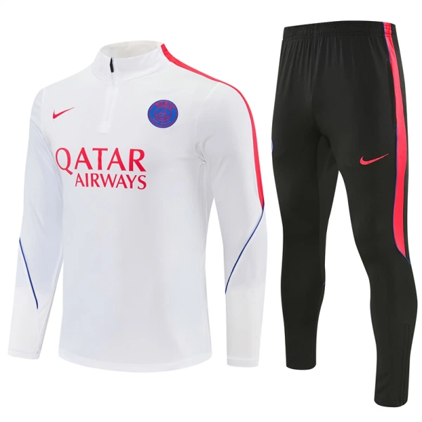 Paris Saint-Germain Trainingspullover 2026/27 Viertelreißverschluss Weiße Paris Saint-Germain Trainingspullover 2026/27 Viertelreißverschluss Weiße