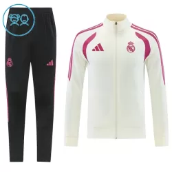 Real Madrid Trainingsjackenanzüge Kinder 2026/27 Weiße Real Madrid Trainingsjackenanzüge Kinder 2026/27 Weiße