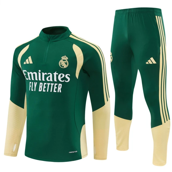 Real Madrid Trainingspullover 2026/27 Viertelreißverschluss Grüne Real Madrid Trainingspullover 2026/27 Viertelreißverschluss Grüne