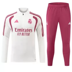 Real Madrid Trainingspullover 2026/27 Viertelreißverschluss Weiße Real Madrid Trainingspullover 2026/27 Viertelreißverschluss Weiße
