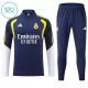 Real Madrid Trainingspullover Kinder 2026/27 Viertelreißverschluss Blaue Real Madrid Trainingspullover Kinder 2026/27 Viertelreißverschluss Blaue