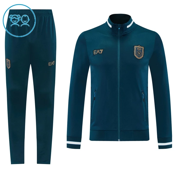SSC Neapel Trainingsjackenanzüge Kinder 2026/27 Navy SSC Neapel Trainingsjackenanzüge Kinder 2026/27 Navy