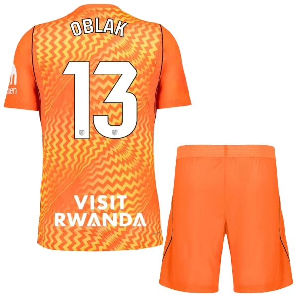 Günstige Atlético Madrid Oblak 13 Torwart Kindertrikot 2026/27 Kurzarm Orange Günstige Atlético Madrid Oblak 13 Torwart Kindertrikot 2026/27 Kurzarm Orange