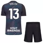 Günstige Atlético Madrid Oblak 13 Torwart Kindertrikot 2026/27 Kurzarm Schwarze