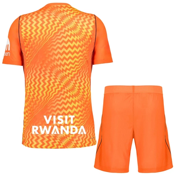 Günstige Atlético Madrid Torwart Kindertrikot 2026/27 Kurzarm Orange