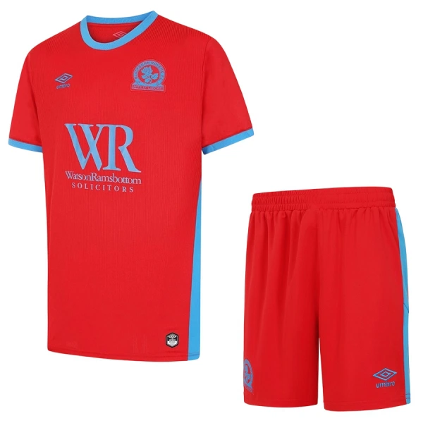 Günstige Blackburn Rovers Kindertrikot Ausweich 2026/27 Kurzarm Günstige Blackburn Rovers Kindertrikot Ausweich 2026/27 Kurzarm