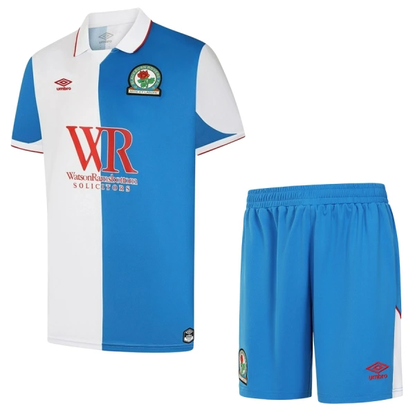 Günstige Blackburn Rovers Kindertrikot Heim 2026/27 Kurzarm Günstige Blackburn Rovers Kindertrikot Heim 2026/27 Kurzarm