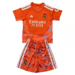 Günstige Real Madrid Torwart Kindertrikot 2026/27 Kurzarm Orange