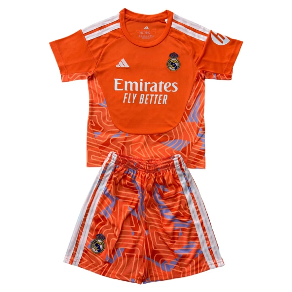 Günstige Real Madrid Torwart Kindertrikot 2026/27 Kurzarm Orange Günstige Real Madrid Torwart Kindertrikot 2026/27 Kurzarm Orange