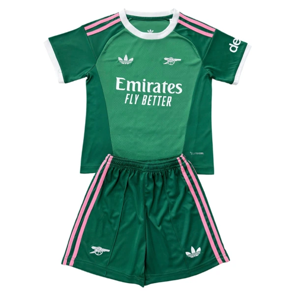 Günstige Arsenal Torwart Kindertrikot 2026/27 Kurzarm Grüne Günstige Arsenal Torwart Kindertrikot 2026/27 Kurzarm Grüne