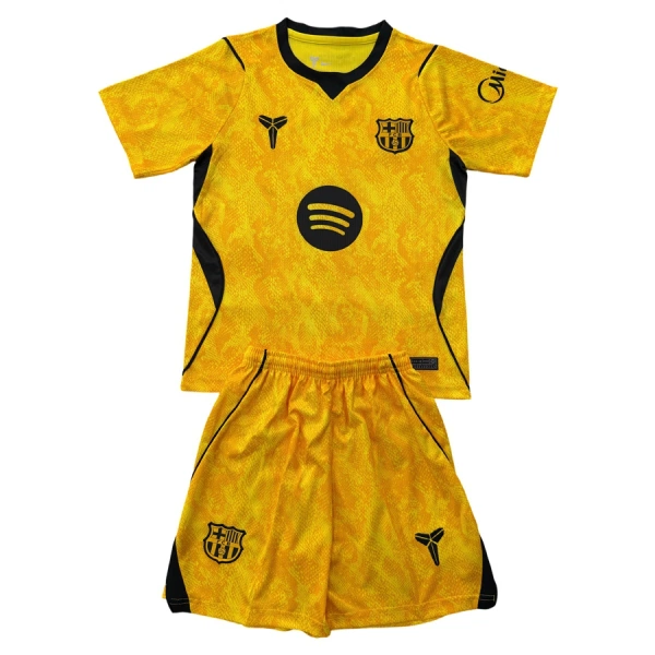 Günstige FC Barcelona Torwart Kindertrikot Auswärts 2026/27 Kurzarm Gelbe Günstige FC Barcelona Torwart Kindertrikot Auswärts 2026/27 Kurzarm Gelbe