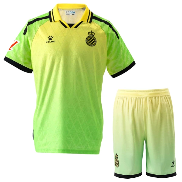 Günstige RCD Espanyol Kindertrikot Ausweich 2026/27 Kurzarm Günstige RCD Espanyol Kindertrikot Ausweich 2026/27 Kurzarm