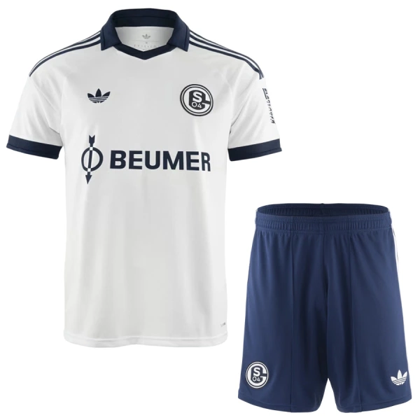 Günstige Schalke 04 Kindertrikot Auswärts 2026/27 Kurzarm Günstige Schalke 04 Kindertrikot Auswärts 2026/27 Kurzarm