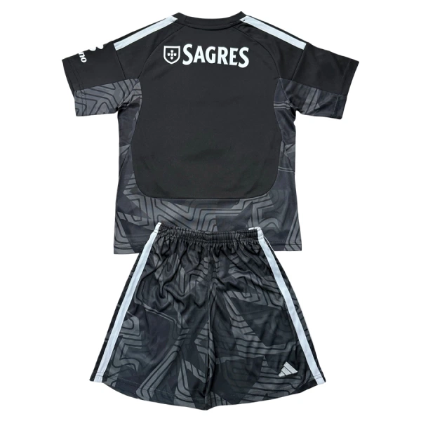 Günstige SL Benfica Torwart Kindertrikot 2026/27 Kurzarm Schwarze
