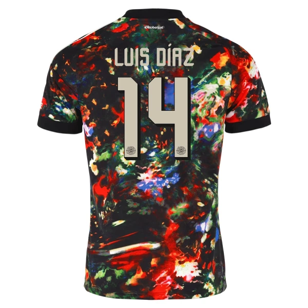 Günstige FC Bayern München Luis Diaz 14 Oktoberfest Kindertrikot 2026/27 Kurzarm