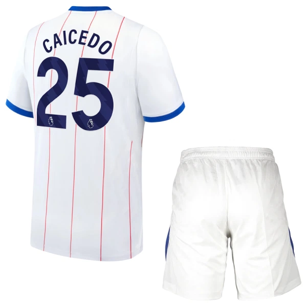 Günstige Chelsea Caicedo 25 Kindertrikot Ausweich 2026/27 Kurzarm Günstige Chelsea Caicedo 25 Kindertrikot Ausweich 2026/27 Kurzarm